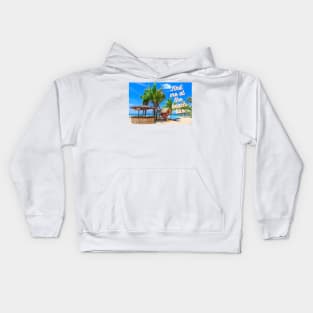 Find me at the beach bar Kids Hoodie